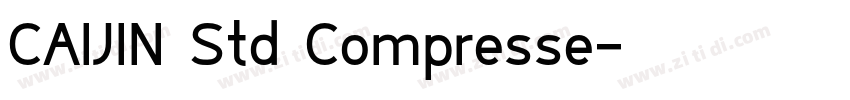 CAIJIN Std Compresse字体转换